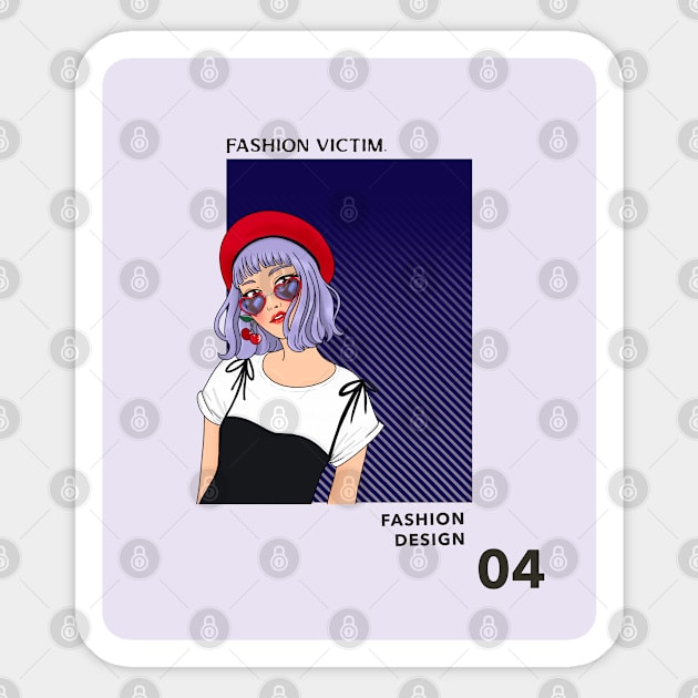 Fashion Victim Fashion Design 04 Sticker by DAGHO